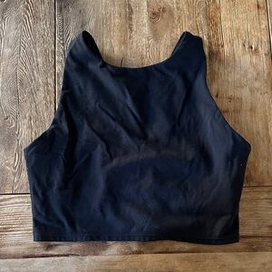 Black Cropped Tank Top